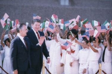 Reagan y De la Madrid en Mexicali 35