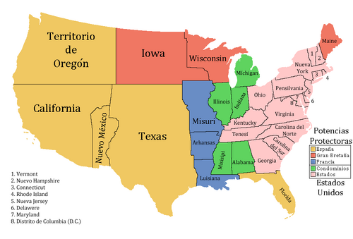 División de Estados Unidos 1848 (¡Viva la Pepa!)