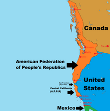 Location of the American Federation of People's Republics