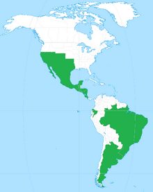 Mapa Alianza de las Américas 1848