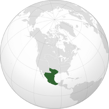 Location of New Spain