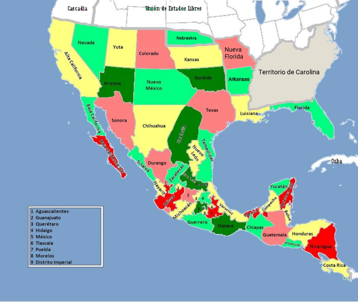 Imperio Mexicano Mapa Mexico vrogue.co