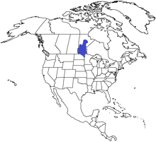 Location of Assiniboia