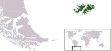Localización de Islas Malvinas