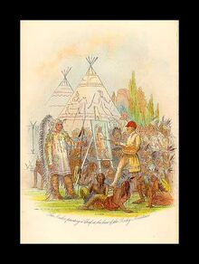 George Catlin painting Native American chief