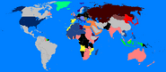 1942, Austria-Hungary collapses and is completely occupied by Serbian forces. Romania annexes parts of Austria-Hungary. Turkey is nearly pushed out of Egypt. all but Armenia is annexed by the Soviet Union. Germany and Finland push the Red Army into Russia. Germany advances into Northern France. Britain invades Ireland. The U.S. is pushing Japan out of the Philippines. Bulgaria is almost completely overrun by Romanian and Serbian forces. Italy advances into Greece and invades France.