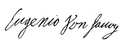 Firma de Eugenio de Saboya (Media luna sobre Viena)