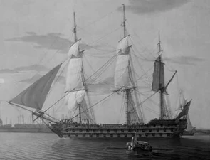 Linienschiff der britischen Republican Navy 1890