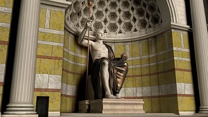 The Colossus of Constantine, reconstructed in 1926.