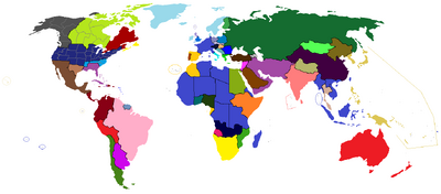 FTBW World Map, 1950