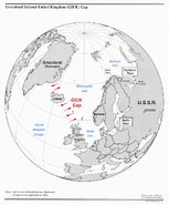 CIA map illustrating the North Atlantic and the GIUK Gap