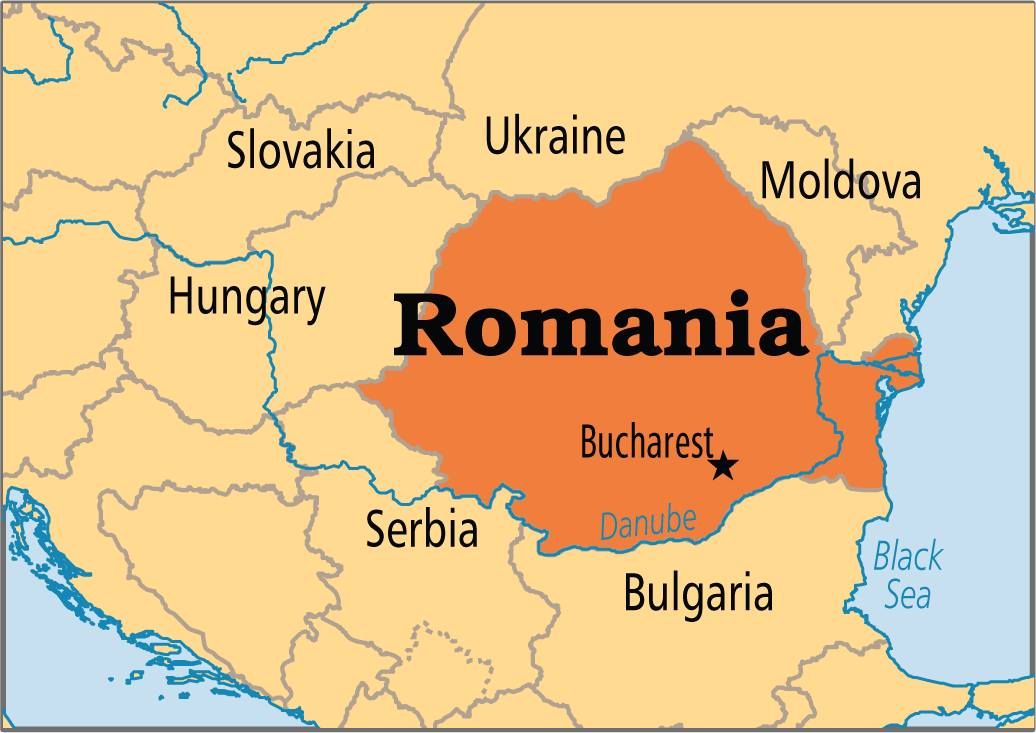 Map Of Romania And Surrounding Countries