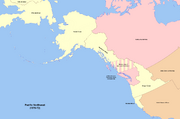 Map of the Pacific Northwest 1856 (Russian America)