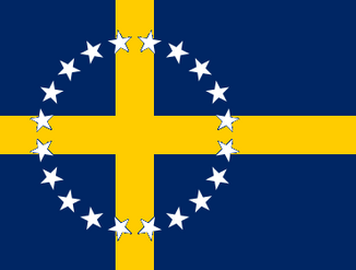 Flag of the Kalmar Union (The Kalmar Union).svg