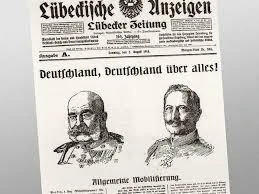 Am Anfang des Krieges war die Kriegsbegeisterung hoch