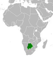 Bechuanalandia mapa