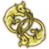 Gold Doppel Charm