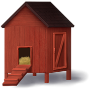 Chicken Coop - Red Equipped