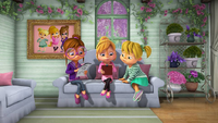 The Chipettes On Couch