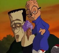 Alvin and The Chipmunks Meet The Frankenstein - Simon Sits Shoulder with Frank Guy