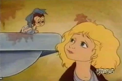 A younger Olivia with baby Jeanette