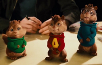 Chipmunks on table