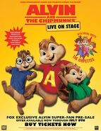 Alvin and the Chipmunks Live On Stage Poster