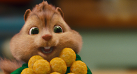 Theodore holding cheese balls