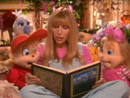 Alvin and Brittany Puppets with Lalu 2004