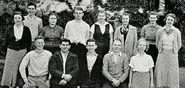 Ross Bagdasarian, kneeling within the front row, 2nd from left. Fresno High School Yearbook, 1936.