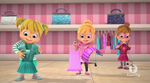 The Chipettes Holding Dresses