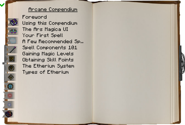 Arcane Compendium main page