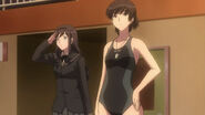 Hibiki swimsuit and haruka