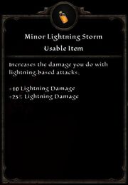 Minor Lightning Storm