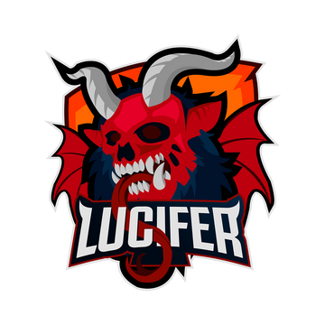 Premium Vector | Lucifer mascot logo esport