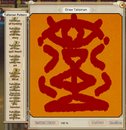 Screenshot of an in-game completed drawing of Talisman of Cave Mind (former name of Divine Comprehension)
