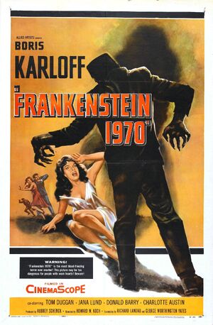 Frankenstein 1970 1958 poster