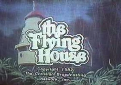 Flying house title card