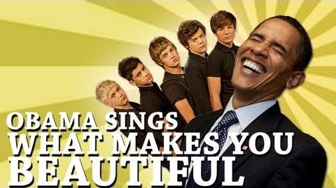 Barack Obama Singing What Makes You Beautiful by One Direction-0