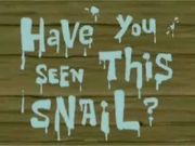 Have You Seen This Snail