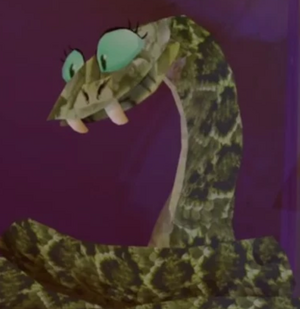 Snake fish hooks character serpent