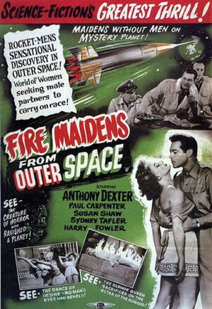 Fire madiens from outer space poster