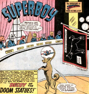 Space Canine Patrol Agents Superboy comic Decoy of the Doom Statues image