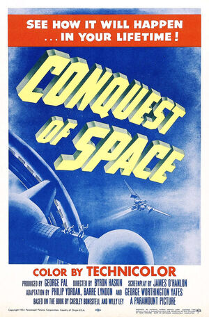 Conquest of space 1955 poster