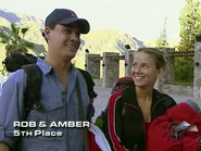 Rob & Amber finished in 5th after served a four-hour penalty from the Roadblock.