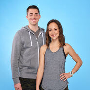 Taylor & Courtney's alternate promotional photo for The Amazing Race Canada: Heroes Edition.