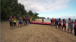 Finish Line: Secret Island, Hakipu'u Valley, Oahu, Hawaii