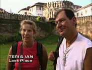 Teri & Ian were eliminated from the race in 7th Place.