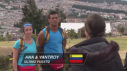 Ana & Vantroy were eliminated from the race in 11th Place after having bad luck with their cab driver.