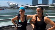 Kym & Alli were eliminated from the race in 5th Place having unable to recover from losing the Fast Forward.